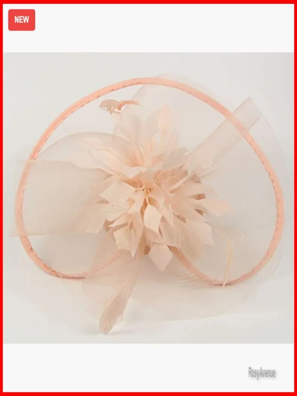 Vintage Derby Fascinator Headband Hat with Feathers for Tea Parties